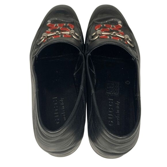 Gucci Brixton Snake-Appliqué Loafers Horsebit Slip On Shoes Mens Size 6/US 6.5 - Picture 6 of 13